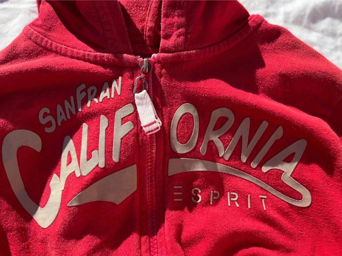 Gilet zippé rouge esprit 10 ans - photo numéro 6