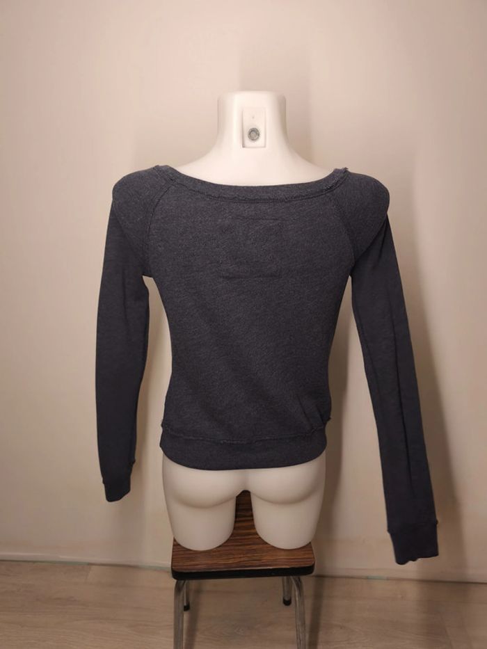 Pull Abercrombie & Fitch Femme Taille XS Gris - photo numéro 2
