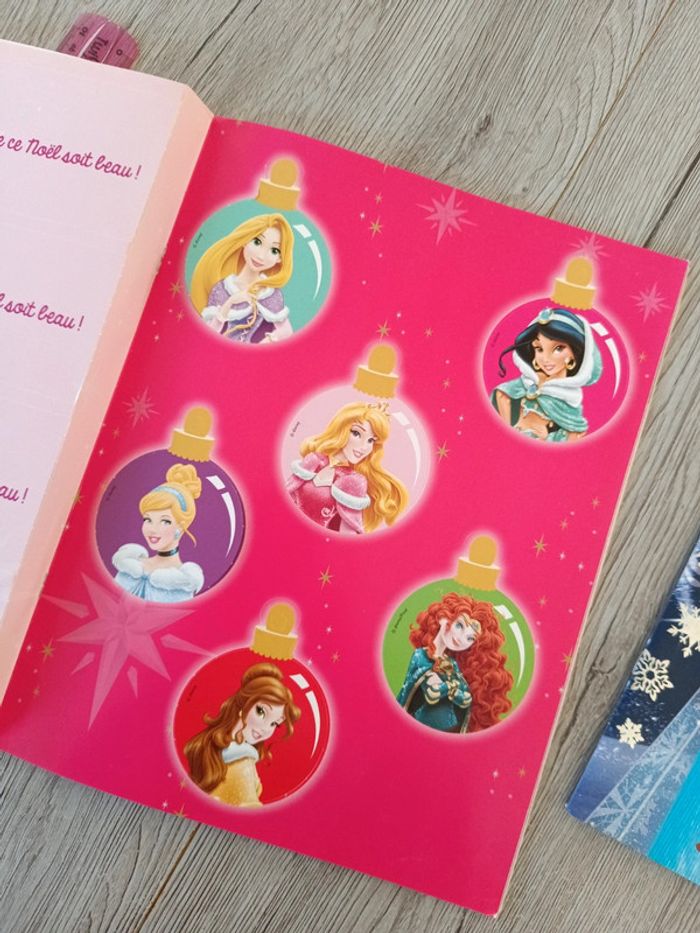 Lot 3 cahiers activités jeux coloriages princesse noël reine des neiges - photo numéro 6