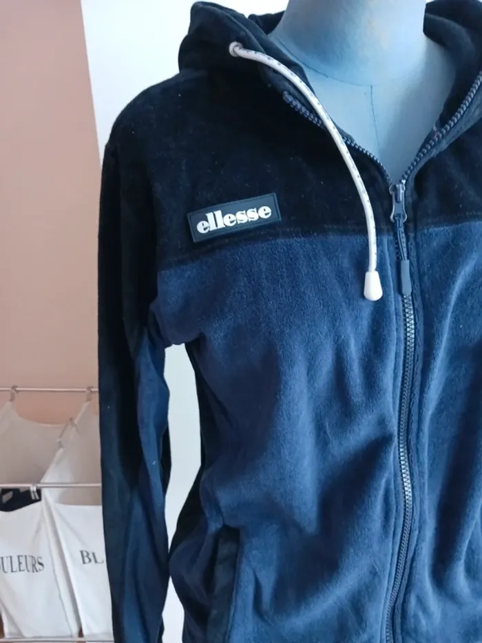 Gilet à capuche homme effet velours Ellesse - photo numéro 2
