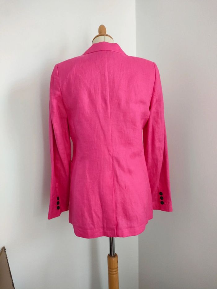 veste en lin rose 38 - photo numéro 2