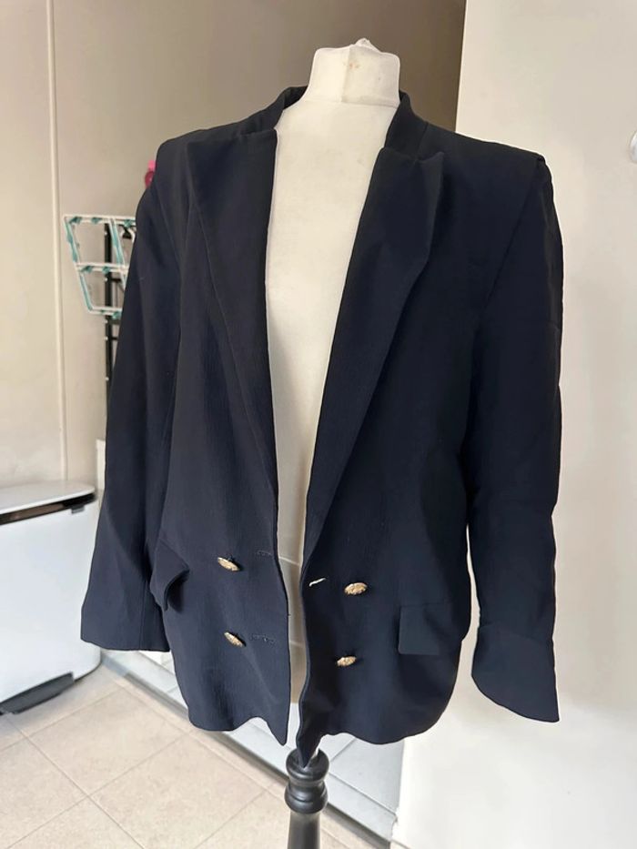 Veste blazer noir Zara - photo numéro 2