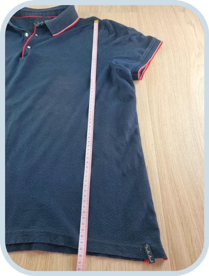 Polo bleue IZAC Black Sport coupe chic/sport Homme Taille XXL - photo numéro 9