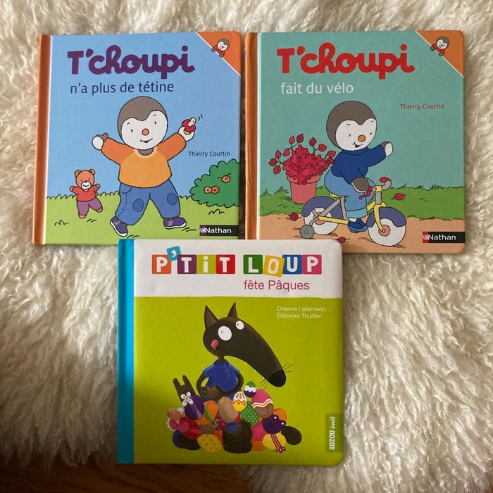 Livres T’choupi, les p’tits loups