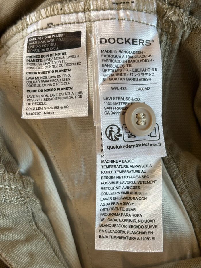 Magnifique combinaison salopette neuve kaki Dockers Levis taille 38 - photo numéro 10