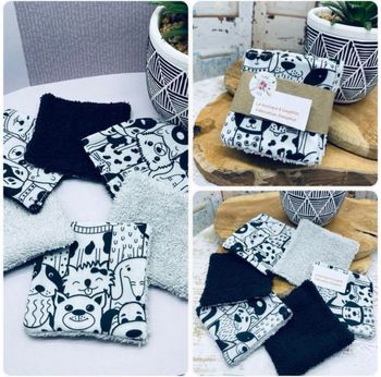 Lot de 20 lingettes lavables et réutilisable