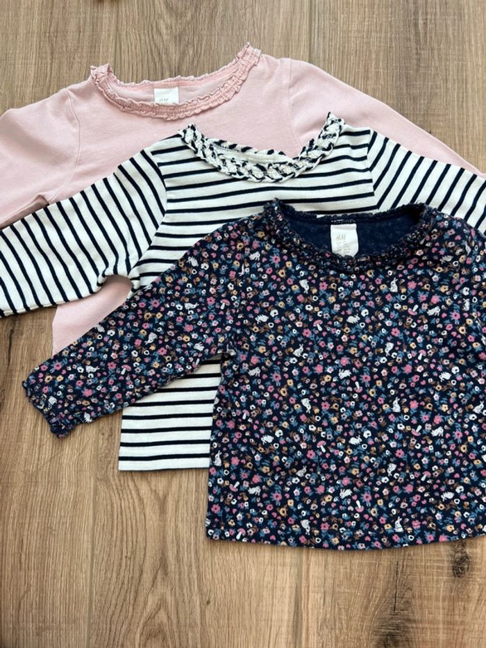 Lot 3 tee shirt H&M