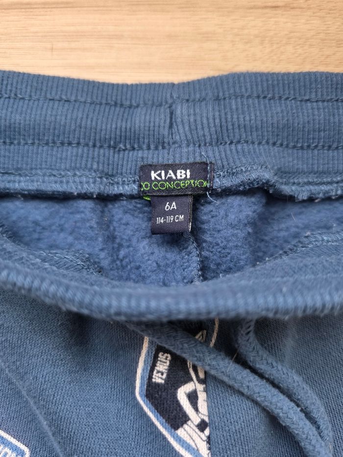 BAS DE JOGGING GARÇON BLEU TAILLE 6ANS MARQUE KIABI - photo numéro 2