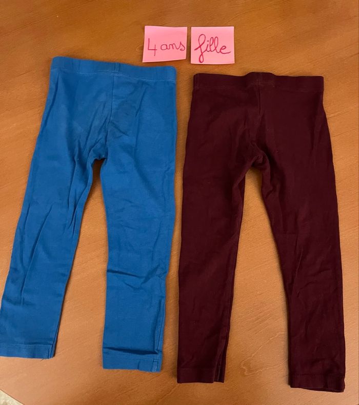 Lot de 2 leggings Kiabi - photo numéro 1