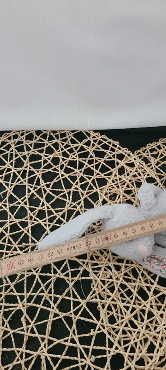 Jellycat Lapin gris Blossom Silver Bunny - photo numéro 2