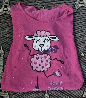 Robe de nuit rose avec mouton 42-44