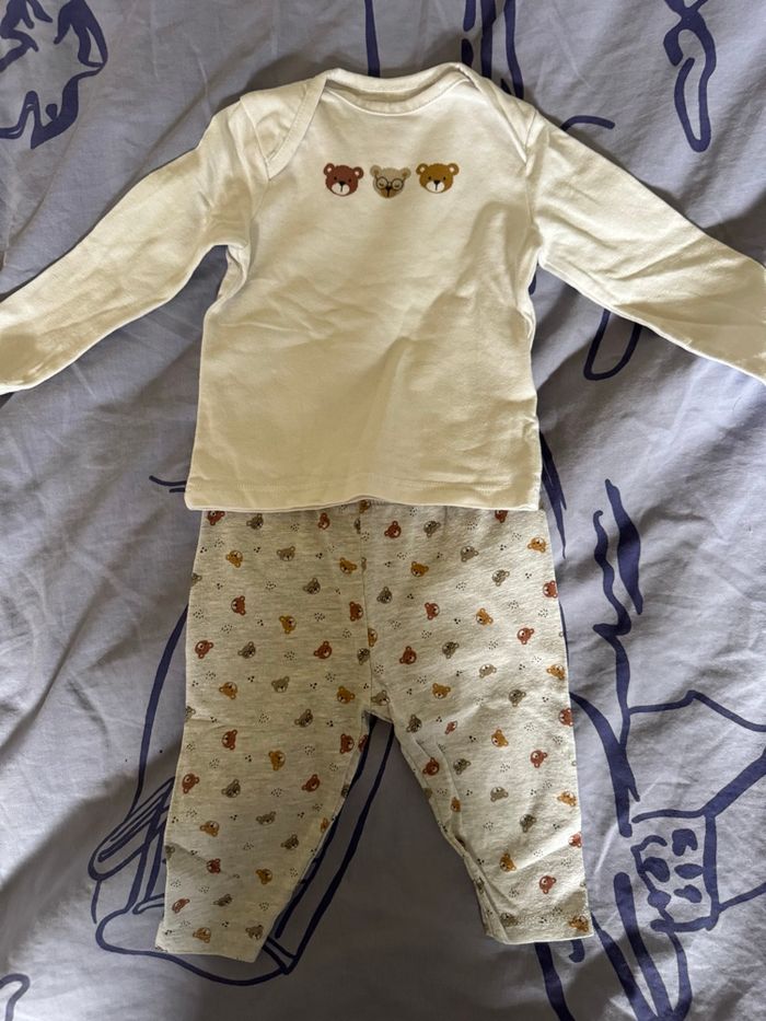 Ensemble motif ourson taille 3 mois - photo numéro 2
