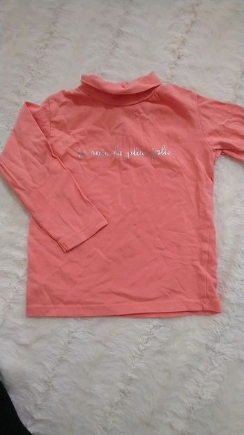T shirt col roulé bébé fille