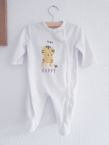 Kiabi - Grenouillère / pyjama une pièce / dors bien en velours
