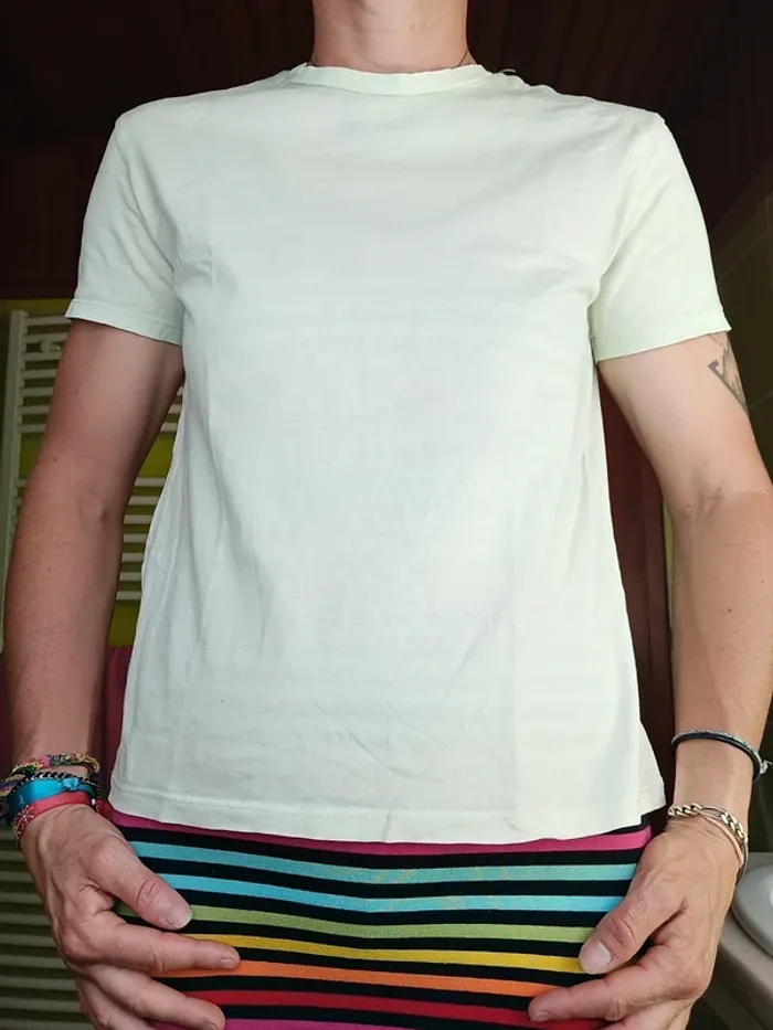 T-shirt vert clair Cache Cache - photo numéro 3