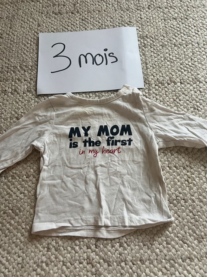 TEE shirt manche longue 3 mois
