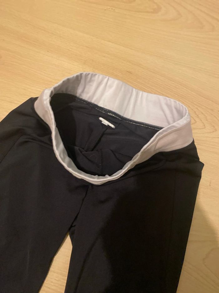 legging de sport noir et beige - photo numéro 2