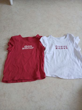 Lot de 2 t-shirts manche courtes