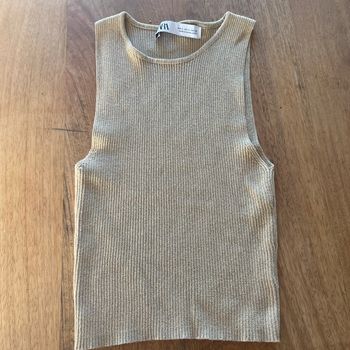 Haut Zara pailleté or