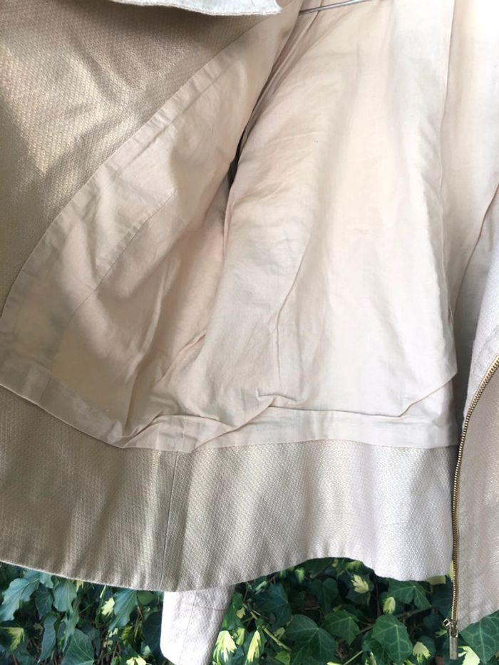 Petite veste blazer Alain manoukian beige irisé - photo numéro 4