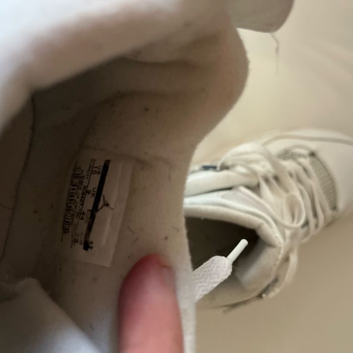 Lot de 3 paires de Jordan 4 métalliques (argent,rouge,vert) - photo numéro 7