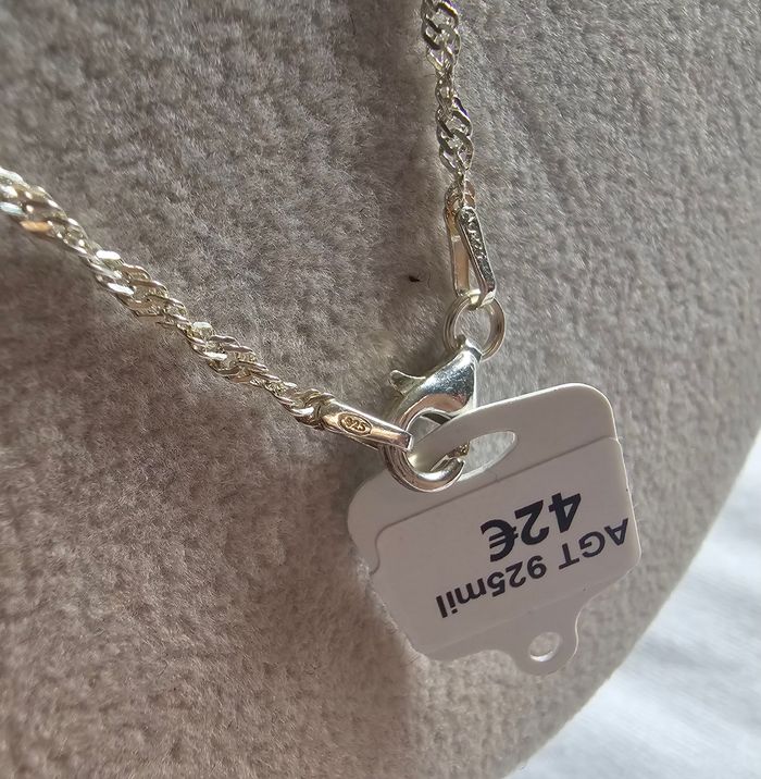Chaîne en argent 925 mil. Neuve avec étiquette - photo numéro 6