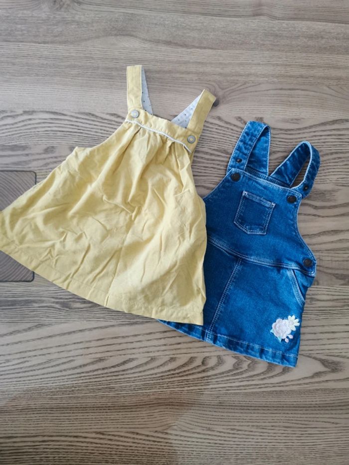 Lot de 2 salopettes 6 mois