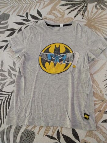 Tee shirt gris Batman 10 ans