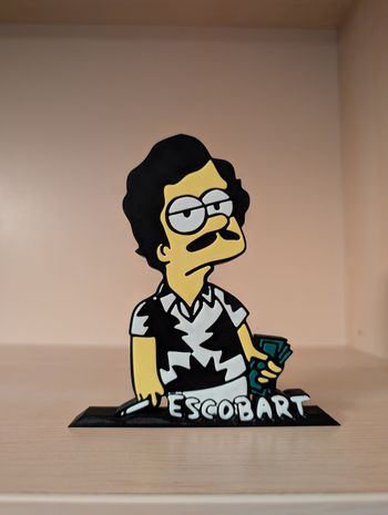 Bibelot mini enseigne statuette logo escobart
