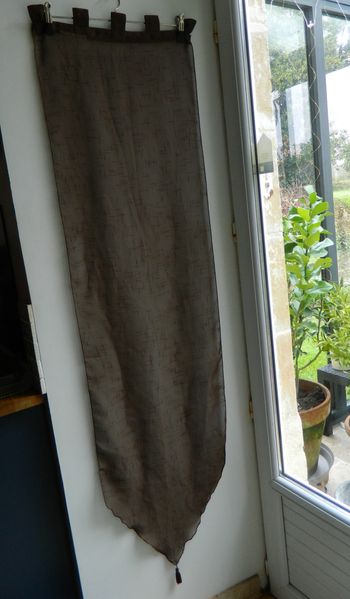 1 paire de voilage finition pompons