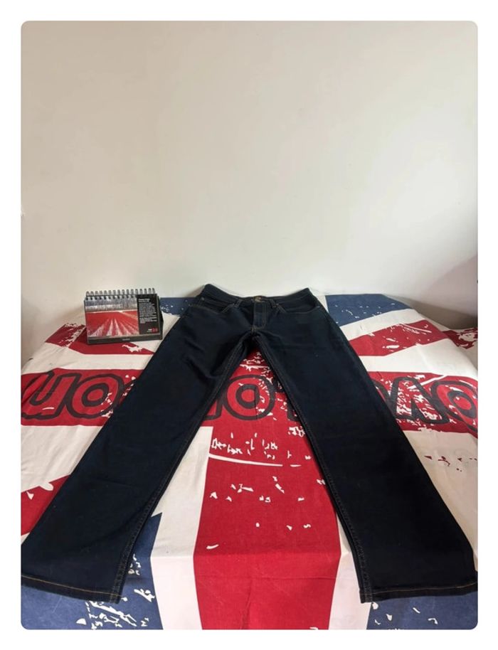 Jeans Lee style vintage bleu foncée taille 40  patte large - photo numéro 12