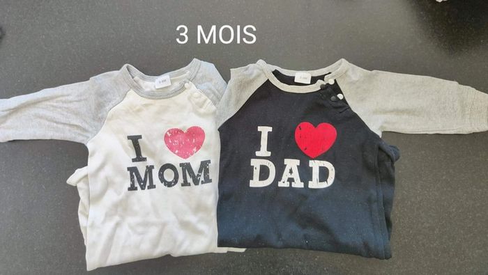 Lot 2 combinaisons ML 3-6 mois