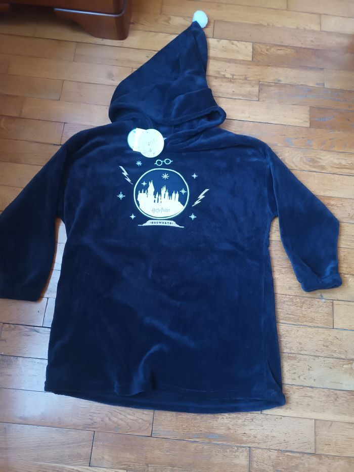 Polaire harry potter 13 ans 14 ans à capuche marine neuf
