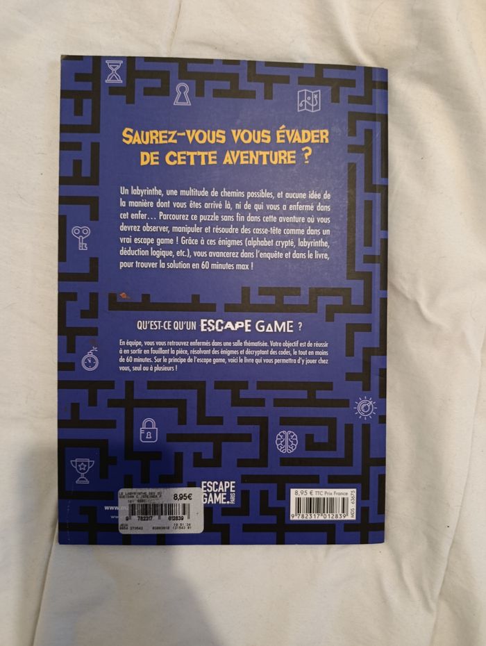Livre de jeu escape game le labyrinthe des oubliés - photo numéro 3