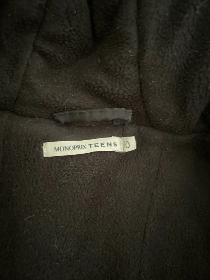 Doudoune noire Monoprix teens taille 10 ans - photo numéro 5