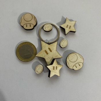 Mini porte clés étoilé Mario