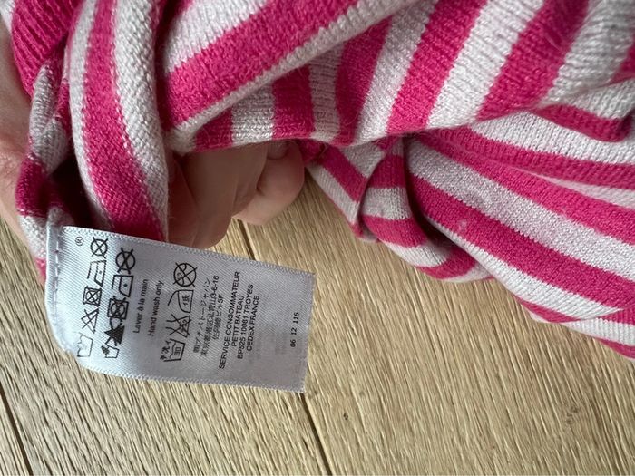 Vends ensemble body col et combinaison rayé pull petit bateau 36 mois très bon état - photo numéro 6