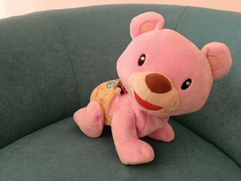 Peluche interactive ourson, 1-2-3 suis moi, rose