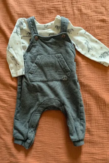 Ensemble salopette 3 mois