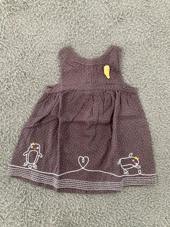 Robe courte marron 6 mois