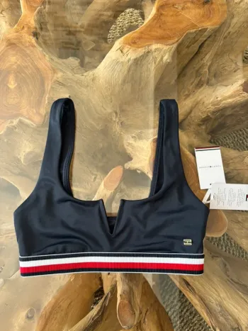 Haut de maillot de bain bleu marine Tommy Hilfiger