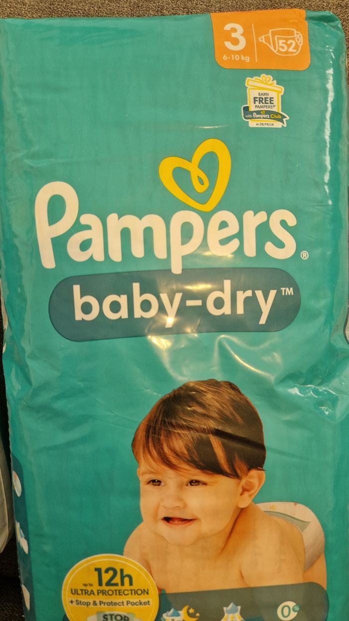 Couches pampers baby dry taille 3 - photo numéro 2