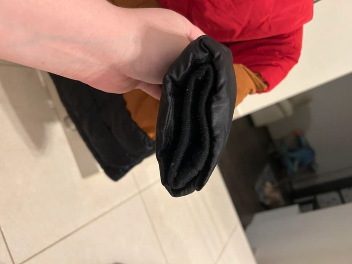 Doudoune à capuche Catimini rouge, beige et noire 4 ans - photo numéro 16