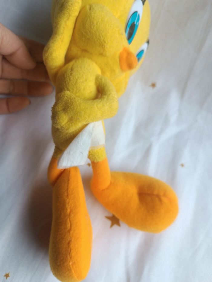 Peluche plush titi Grosminet allongé couché Looney Tunes toons figurine massue masse marteau - photo numéro 12