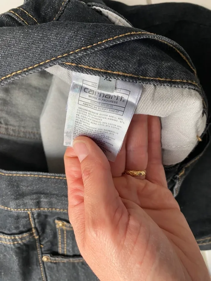 Jeans Carhartt WIP Homme Taille XL Noir Neuf avec étiquette - photo numéro 6