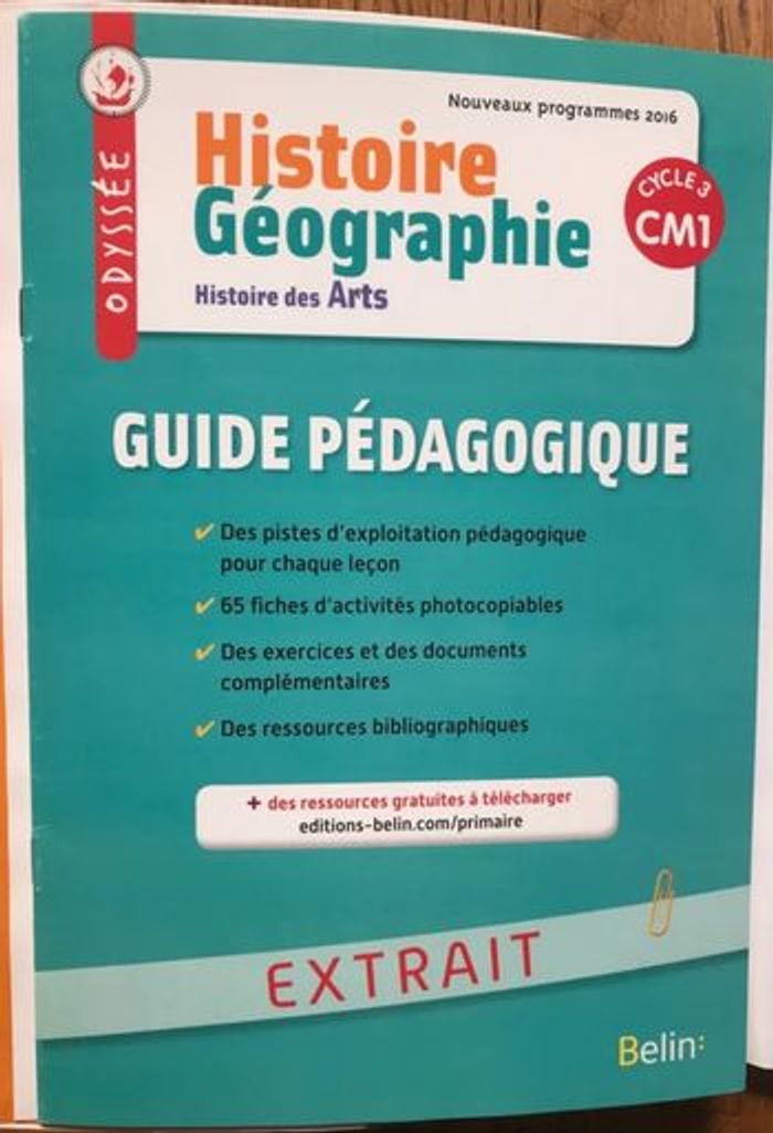 Odyssée - Histoire Géographie CM1 - Manuel de l’élève + guide pédagogique (extrait) - photo numéro 6