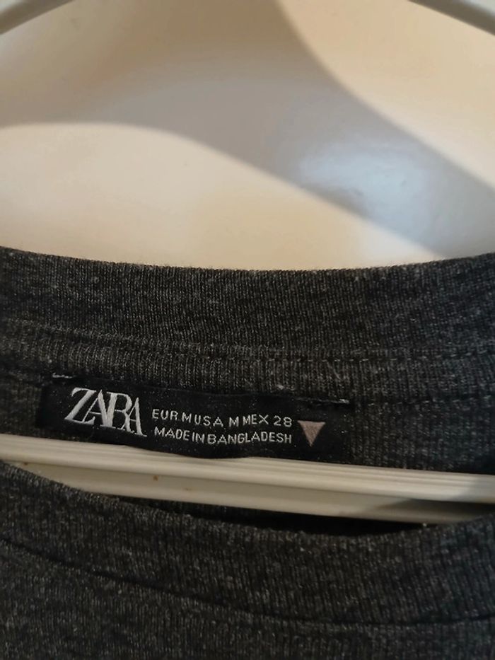 Tee-shirt femme gris anthracite - photo numéro 3