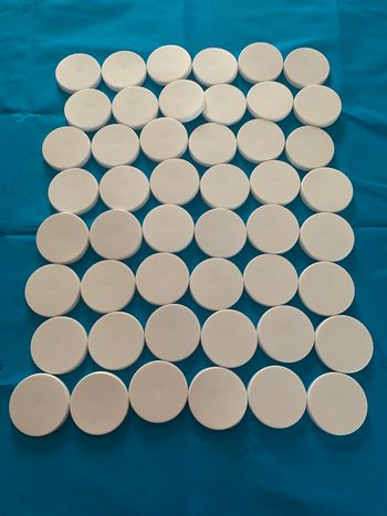 100 couvercles pour pots de yaourts diamètre 55 mm