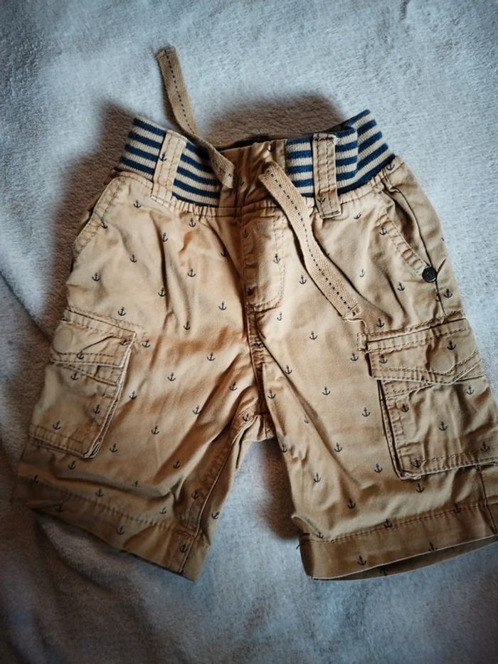 Short beige thème marin orchestra taille 2 ans