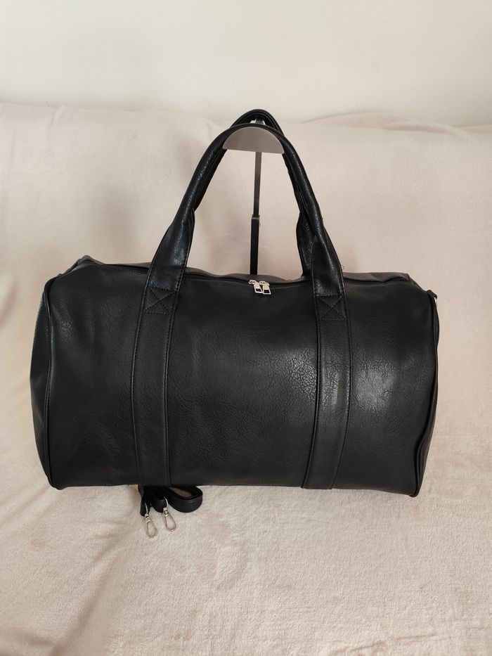 Sac de voyage week-end noir top tendance - photo numéro 2